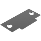 Blank T Shaped Strike (no latch hole) to suit Tubular Latch in Satin Chrome