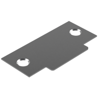 Blank T Shaped Strike (no latch hole) to suit Tubular Latch in Satin Chrome