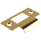 Standard T Shaped Strike - 20mm (46mm O/A) to suit AUS Mortice Locks in Polished Brass Unlacquered