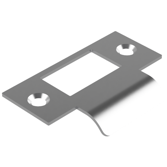 Standard T Shaped Strike - 20mm (46mm O/A) to suit AUS Mortice Locks in Satin Chrome