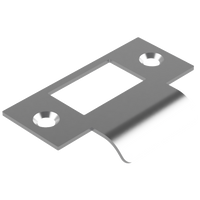 Standard T Shaped Strike - 20mm (46mm O/A) to suit AUS Mortice Locks in Satin Chrome