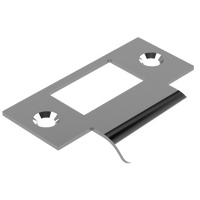 Standard T Shaped Strike - 20mm (46mm O/A) to suit AUS Mortice Locks in Satin Nickel