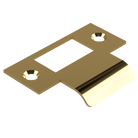 Extended T Shaped Strike - 25mm (51mm O/A) to suit AUS Mortice Locks in Polished Brass Unlacquered
