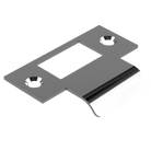 Extended T Shaped Strike - 25mm (51mm O/A) to suit AUS Mortice Locks in Polished Chrome