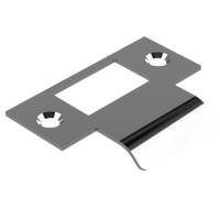 Extended T Shaped Strike - 25mm (51mm O/A) to suit AUS Mortice Locks in Polished Nickel