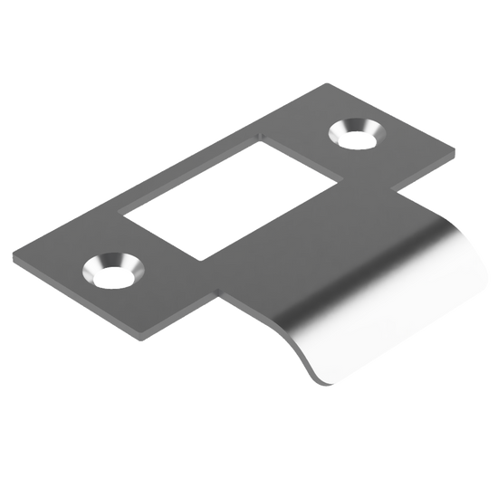 Extended T Shaped Strike - 25mm (51mm O/A) to suit AUS Mortice Locks in Satin Chrome