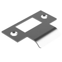 Extended T Shaped Strike - 25mm (51mm O/A) to suit AUS Mortice Locks in Satin Chrome