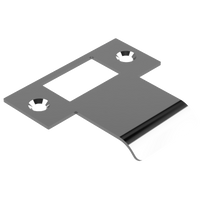 Extended T Shaped Strike - 40mm (66mm O/A) to suit AUS Mortice Locks in Polished Chrome