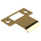 Extended T Shaped Strike - 40mm (66mm O/A) to suit AUS Mortice Locks in Satin Brass Unlaquered