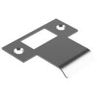 Extended T Shaped Strike - 40mm (66mm O/A) to suit AUS Mortice Locks in Satin Chrome