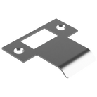 Extended T Shaped Strike - 40mm (66mm O/A) to suit AUS Mortice Locks in Satin Nickel