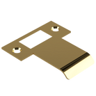Extended T Shaped Strike - 50mm (76mm O/A) to suit AUS Mortice Locks in Polished Brass Unlacquered