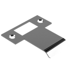 Extended T Shaped Strike - 50mm (76mm O/A) to suit AUS Mortice Locks in Polished Chrome