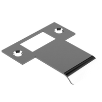 Extended T Shaped Strike - 50mm (76mm O/A) to suit AUS Mortice Locks in Polished Chrome