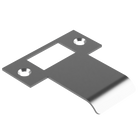 Extended T Shaped Strike - 50mm (76mm O/A) to suit AUS Mortice Locks in Satin Chrome