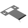 Extended T Shaped Strike - 60mm (86mm O/A) to suit AUS Mortice Locks in Polished Chrome