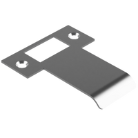 Extended T Shaped Strike - 60mm (86mm O/A) to suit AUS Mortice Locks in Satin Chrome