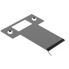 Extended AUS mortice lock strike plate by Style Finish Doorware, 70mm size, with a polished nickel finish for secure door fitting.