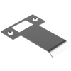 Extended T Shaped Strike - 70mm (96mm O/A) to suit AUS Mortice Locks in Satin Chrome