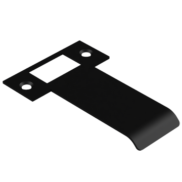 Extended T Shaped Strike - 80mm (106mm O/A) to suit AUS Mortice Locks in Black Teflon