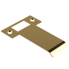 Extended AUS mortice lock strike plate by Style Finish Doorware, 80mm size, with a polished brass finish.