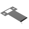 Extended T Shaped Strike - 80mm (106mm O/A) to suit AUS Mortice Locks in Polished Chrome