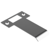 Extended T Shaped Strike - 80mm (106mm O/A) to suit AUS Mortice Locks in Satin Chrome