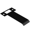 Extended T Shaped Strike - 100mm (126mm O/A) to suit AUS Mortice Locks in Black Teflon