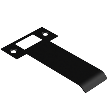 Extended T Shaped Strike - 100mm (126mm O/A) to suit AUS Mortice Locks in Black Teflon
