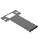 Extended T Shaped Strike - 100mm (126mm O/A) to suit AUS Mortice Locks in Polished Nickel