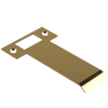 Extended T Shaped Strike - 100mm (126mm O/A) to suit AUS Mortice Locks in Satin Brass Unlaquered