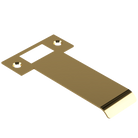 Extended T Shaped Strike - 100mm (126mm O/A) to suit AUS Mortice Locks in Satin Brass Unlaquered