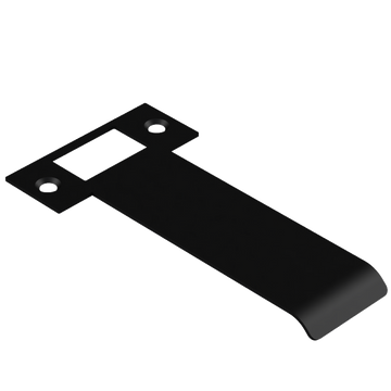 Extended T Shaped Strike - 110mm (126mm O/A) to suit AUS Mortice Locks in Black Teflon