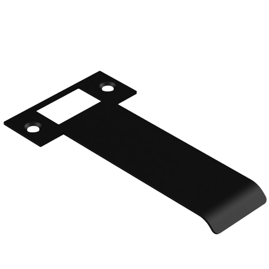 Extended T Shaped Strike - 110mm (126mm O/A) to suit AUS Mortice Locks in Black Teflon