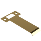 Extended T Shaped Strike - 110mm (126mm O/A) to suit AUS Mortice Locks in Polished Brass Unlacquered