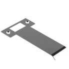 Extended T Shaped Strike - 110mm (126mm O/A) to suit AUS Mortice Locks in Polished Chrome