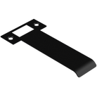 Extended T Shaped Strike - 120mm (126mm O/A) to suit AUS Mortice Locks in Black Teflon