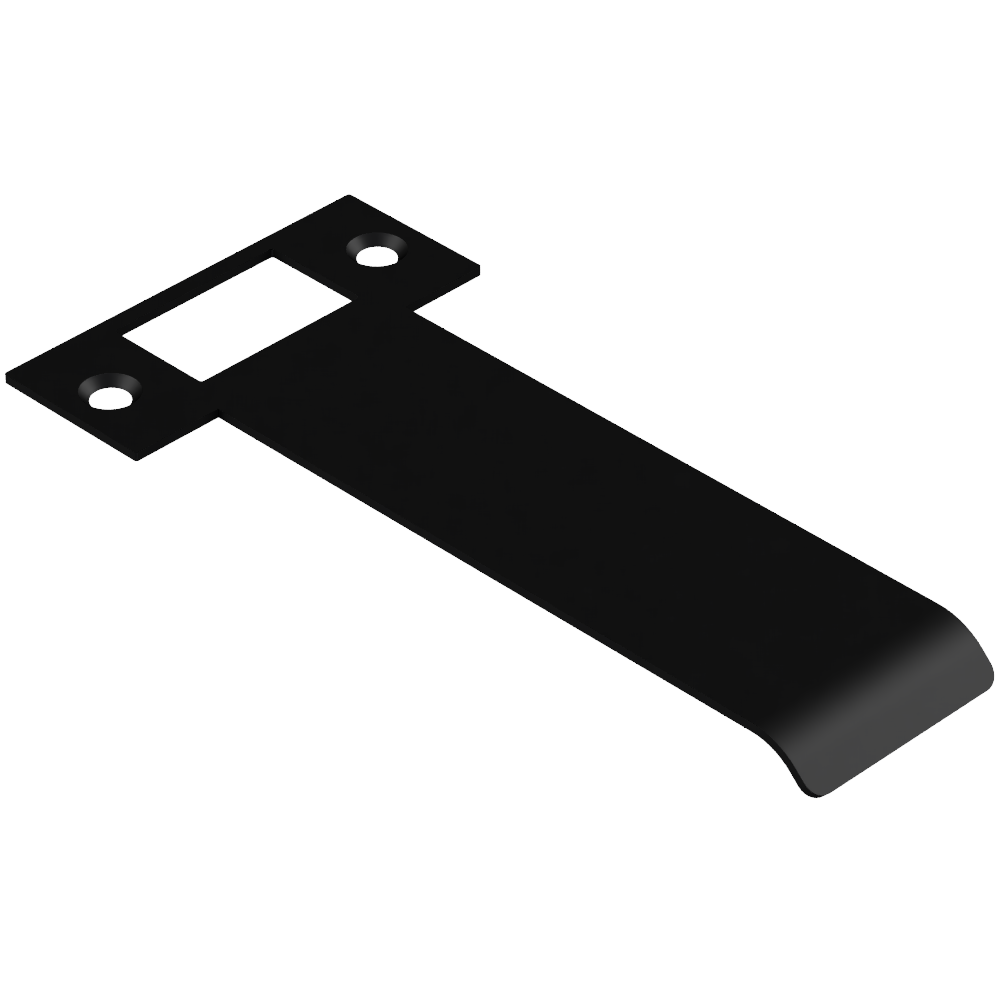 Extended T Shaped Strike - 120mm (126mm O/A) to suit AUS Mortice Locks in Black Teflon