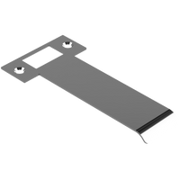 Extended T Shaped Strike - 120mm (126mm O/A) to suit AUS Mortice Locks in Polished Nickel