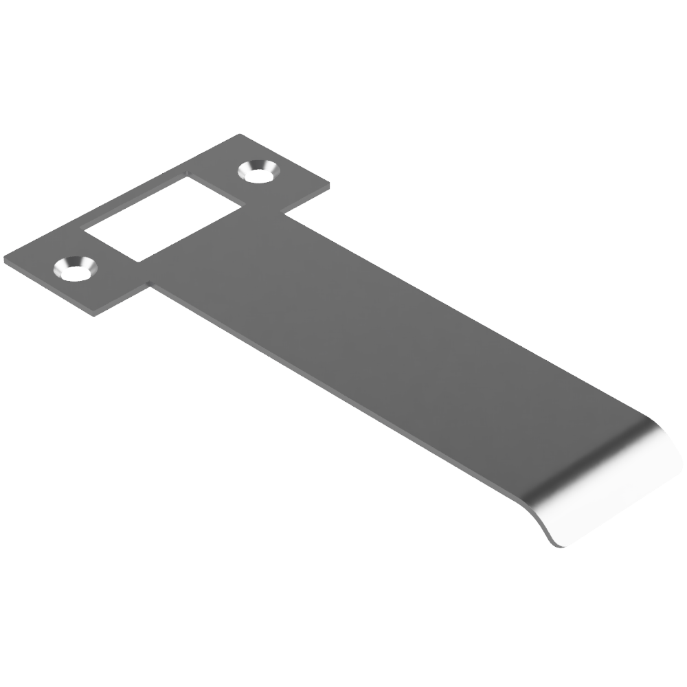 Extended T Shaped Strike - 120mm (126mm O/A) to suit AUS Mortice Locks in Satin Chrome