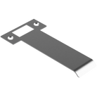 Extended T Shaped Strike - 120mm (126mm O/A) to suit AUS Mortice Locks in Satin Nickel