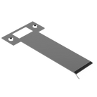 Extended AUS mortice lock strike plate by Style Finish Doorware, 130mm length for secure door locking.