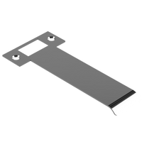 Extended AUS mortice lock strike plate by Style Finish Doorware, 130mm length for secure door locking.