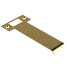 Extended AUS mortice lock strike plate by Style Finish Doorware, 130mm length, sturdy metal construction for door security.