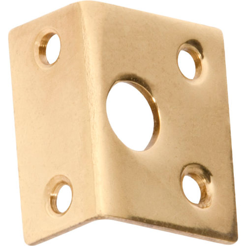 Right Angle Keeper Polished Brass Bolt 7.5mm in Polished Brass