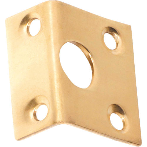 Right Angle Keeper Polished Brass Bolt 9mm in Polished Brass