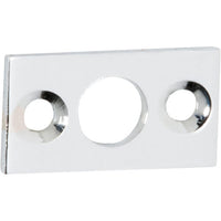 Plate Keeper Chrome Plated L25xW13mm Bolt 7.5mm in Chrome Plated
