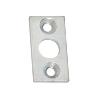 Plate Keeper Satin Chrome L25xW13mm Bolt 7.5mm in Satin Chrome
