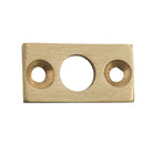 Plate Keeper Satin Brass L25xW13mm Bolt 7.5mm in Satin Brass