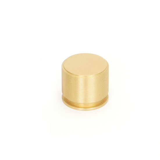 SUSSEX 35MM SOLID BRASS LINED KNOB BRUSHED SATIN BRASS in Brushed Satin Brass